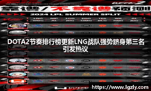 DOTA2节奏排行榜更新LNG战队强势跻身第三名引发热议